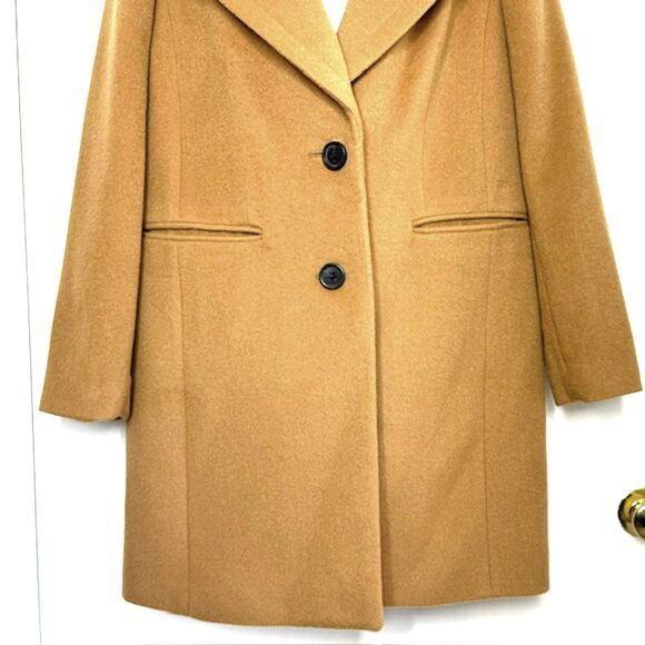 TALBOTS CAMEL WOOL BLEND COAT JACKET SIZE 6 NWOT MRSP $269/$179 - Picture 6 of 14